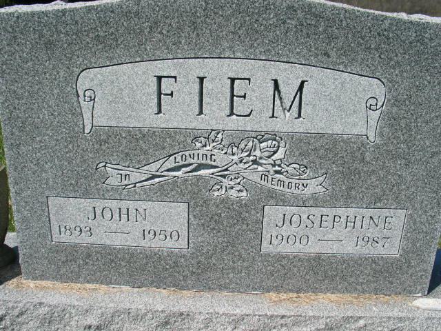 John and Josephine Fiem